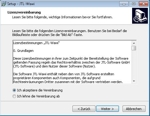 Lizenzvereinbarung